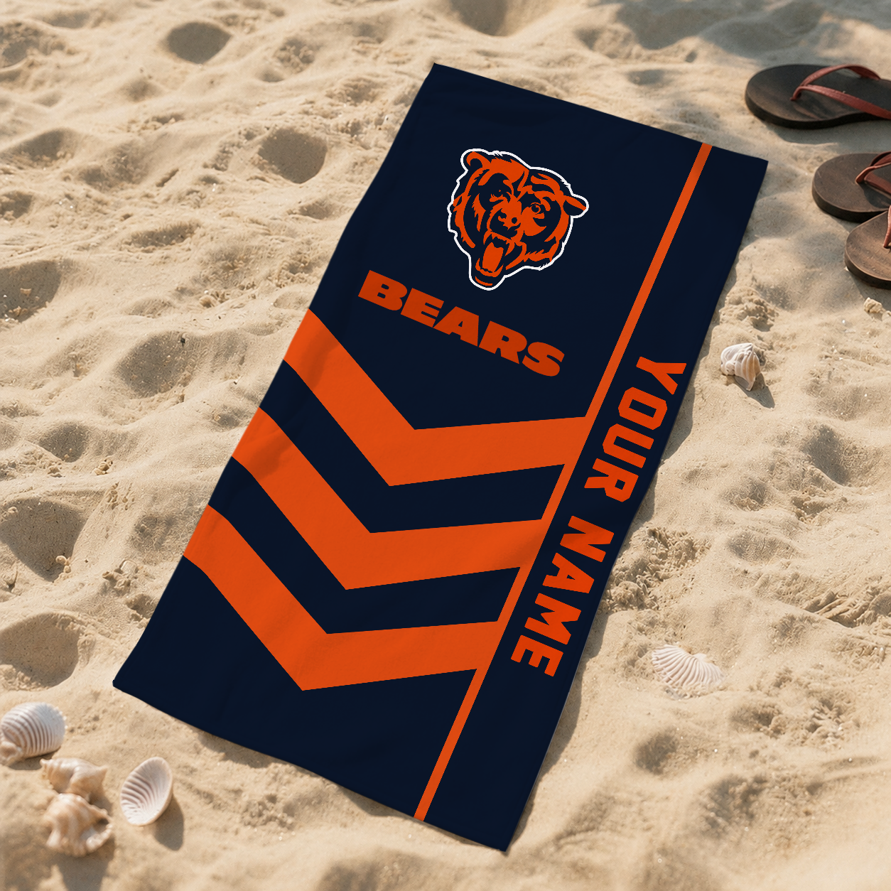 Limited Edition – Customized NFL Chicago Bears Beach Towel