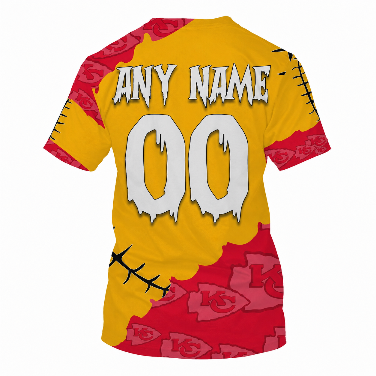 Limited Edition – Customized NFL Kansas City Chiefs Halloween Skull Apparel For Fans - Image 2