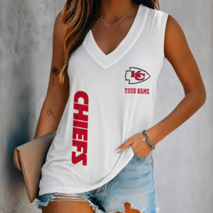Limited Edition – Customized NFL Kansas City Chiefs Women’s V-Neck Tank Top