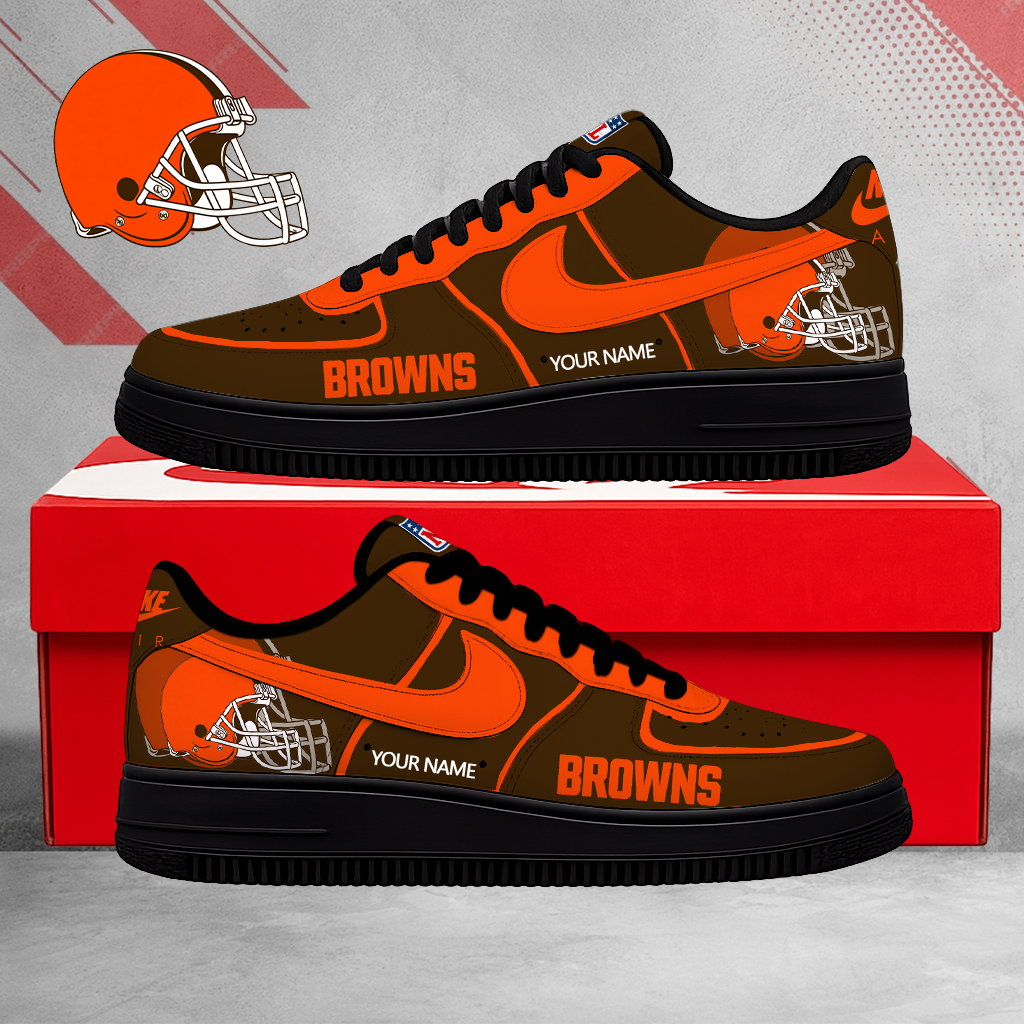 Limited Edition – Customized NFL Cleveland Browns Air Force 1 Shoes