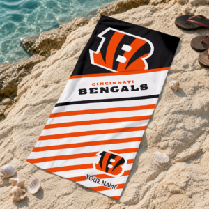 Limited Edition – Customized NFL Cincinnati Bengals Beach Towel
