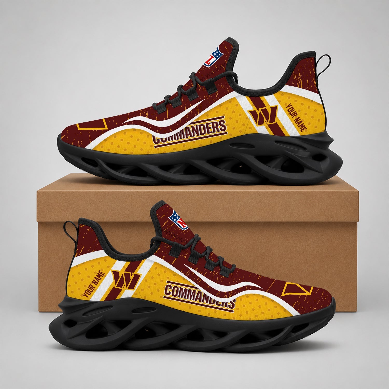 Limited Edition – Customized NFL Washington Commanders Max Soul Shoes - Image 2