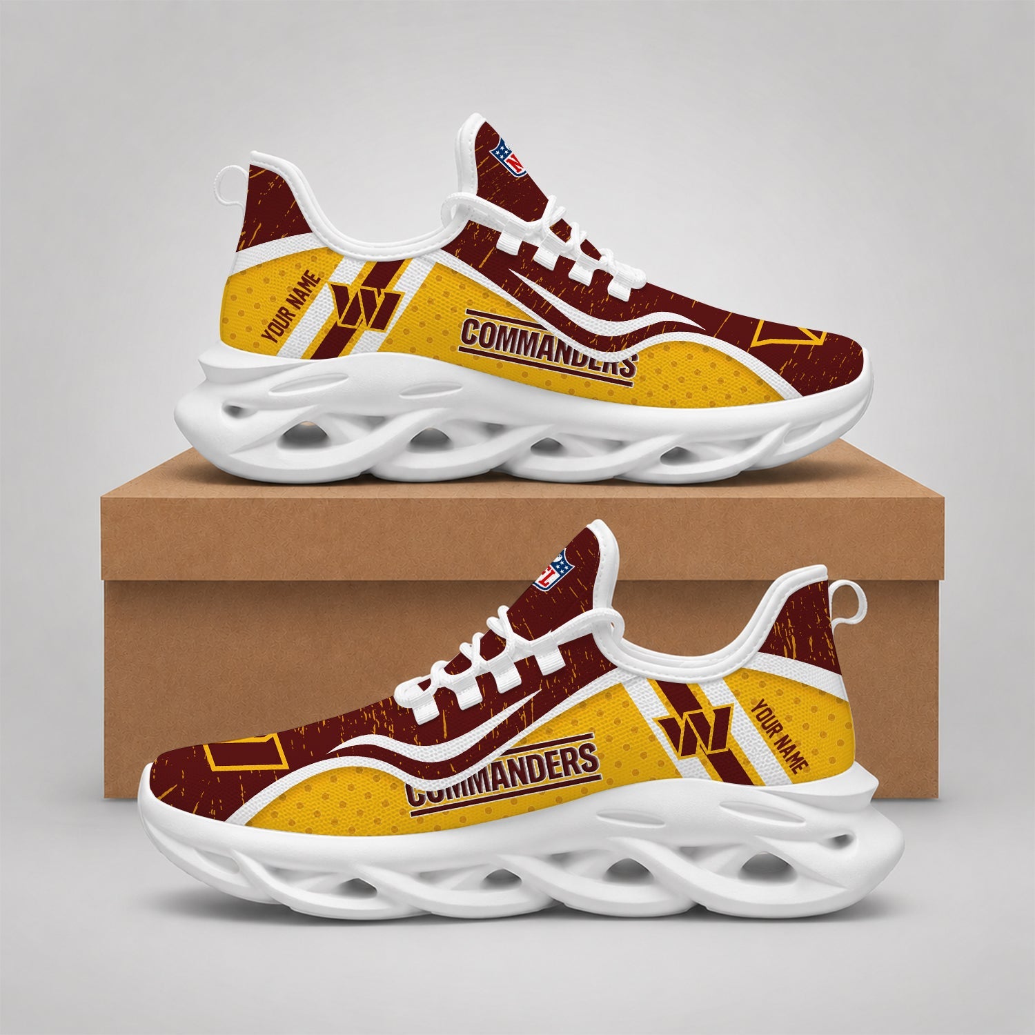 Limited Edition – Customized NFL Washington Commanders Max Soul Shoes