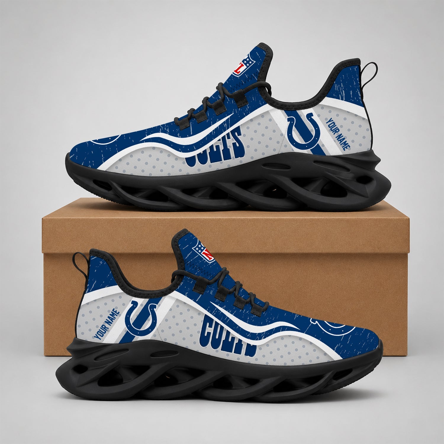Limited Edition – Customized NFL Indianapolis Colts Max Soul Shoes - Image 2
