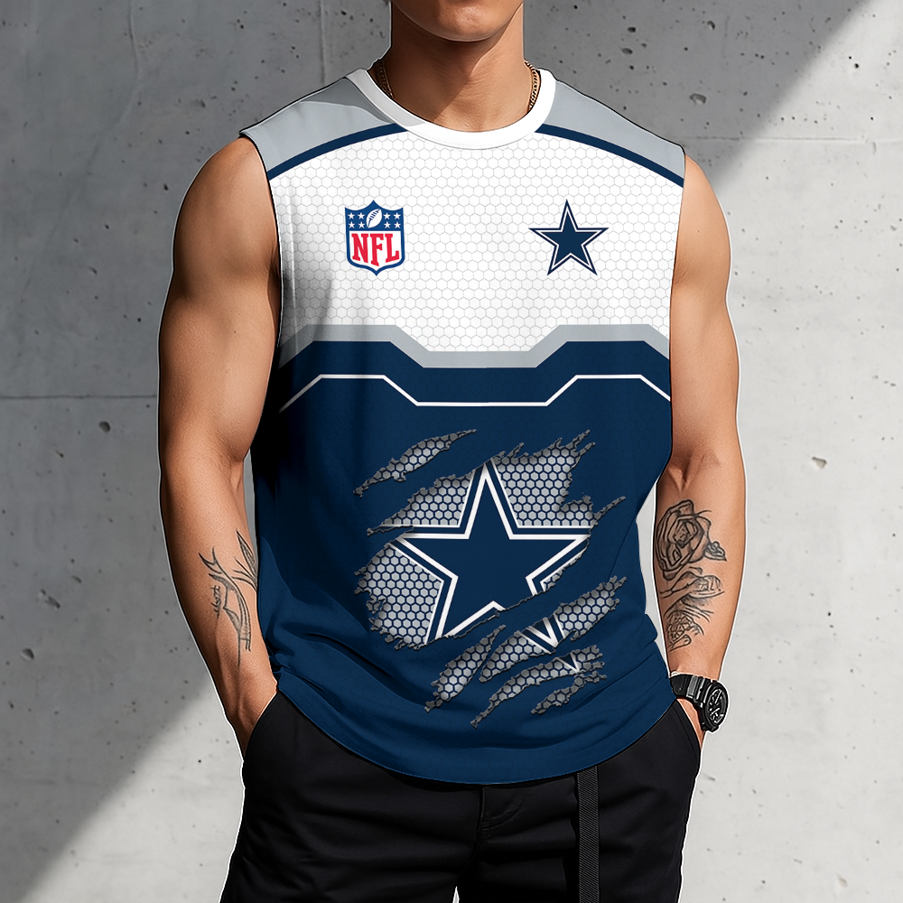 Limited Edition – Customized NFL Dallas Cowboys Men’s Gym Shirt
