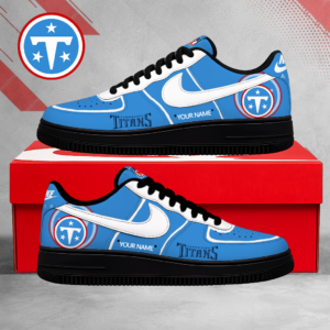 Limited Edition – Customized NFL Tennessee Titans Air Force 1 Shoes