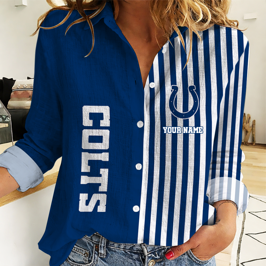 Limited Edition – Customized NFL Indianapolis Colts Women Casual Shirt