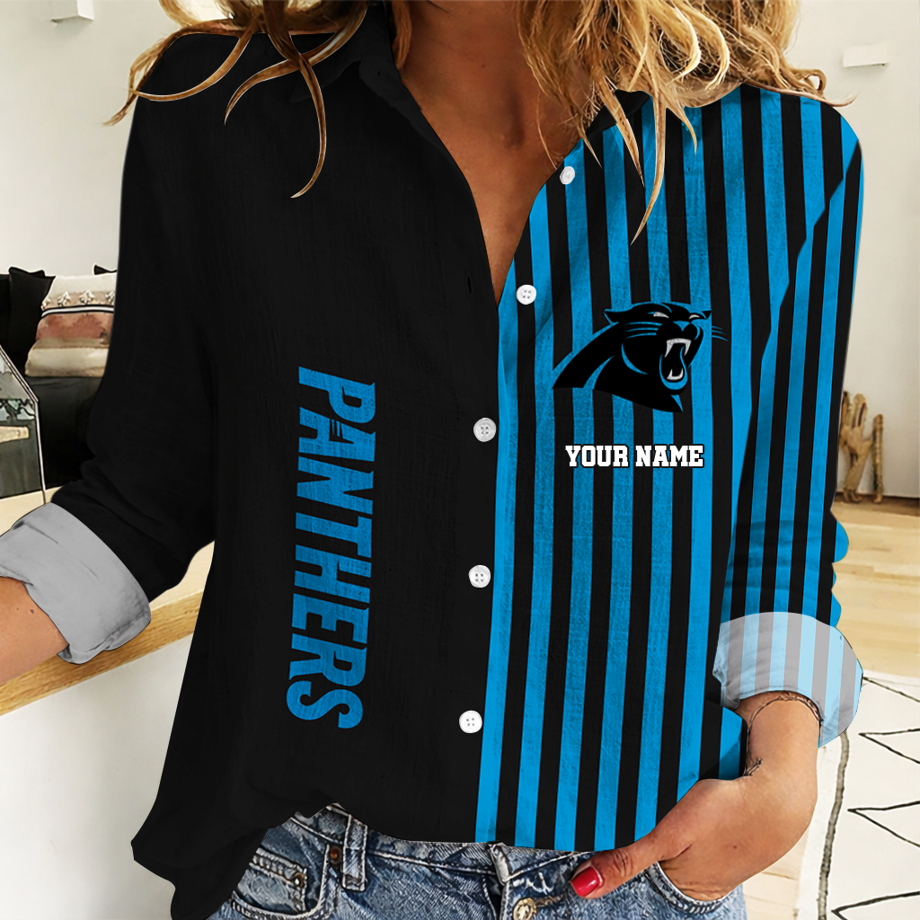 Limited Edition – Customized NFL Carolina Panthers Women Casual Shirt