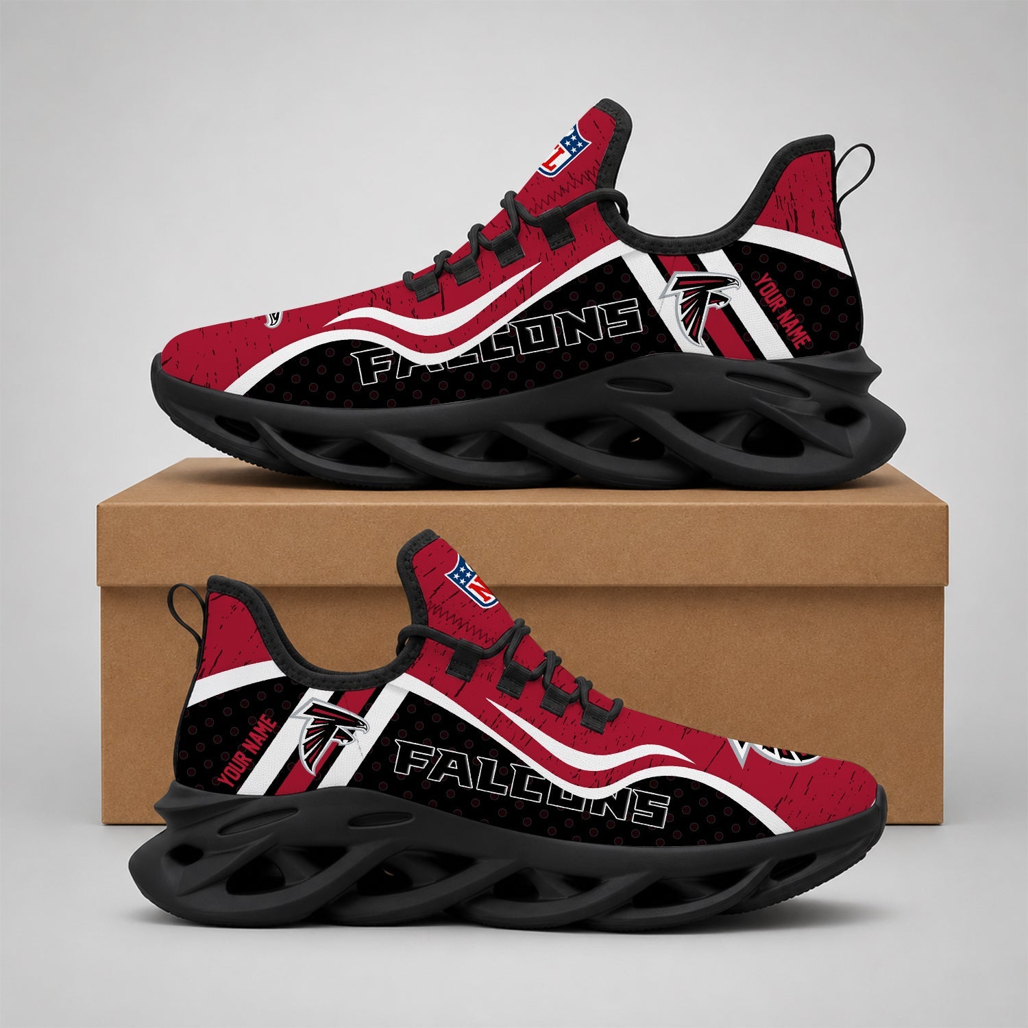 Limited Edition – Customized NFL Atlanta Falcons Max Soul Shoes - Image 2