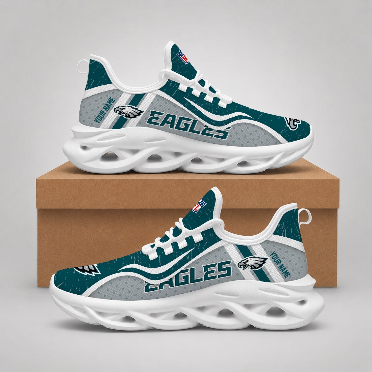 Limited Edition – Customized NFL Philadelphia Eagles Max Soul Shoes