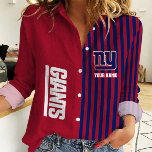 Limited Edition – Customized NFL New York Giants Women Casual Shirt