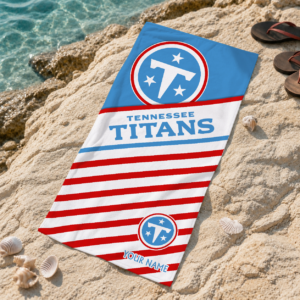 Limited Edition – Customized NFL Tennessee Titans Beach Towel