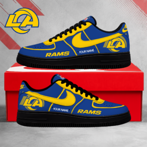 Limited Edition – Customized NFL Los Angeles Rams Air Force 1 Shoes