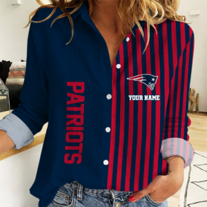 Limited Edition – Customized NFL New England Patriots Women Casual Shirt
