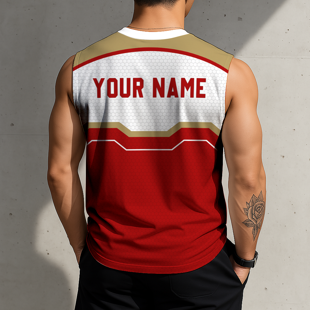 Limited Edition – Customized NFL San Francisco 49Ers Men’s Gym Shirt - Image 2