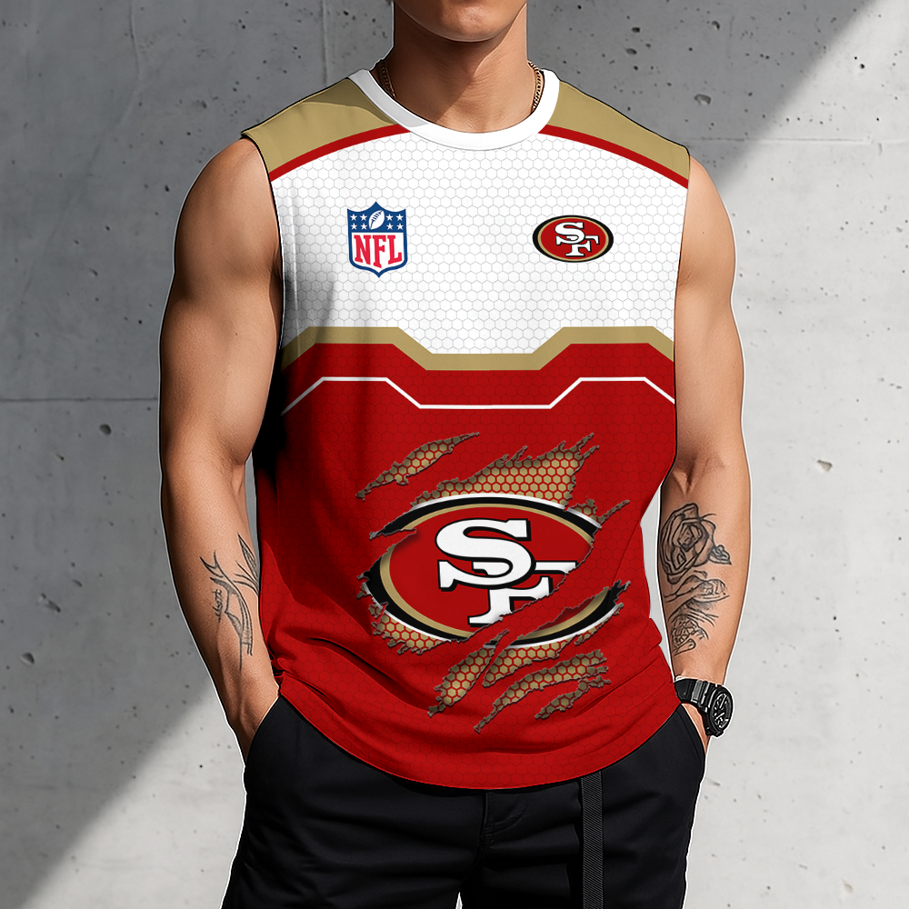 Limited Edition – Customized NFL San Francisco 49Ers Men’s Gym Shirt