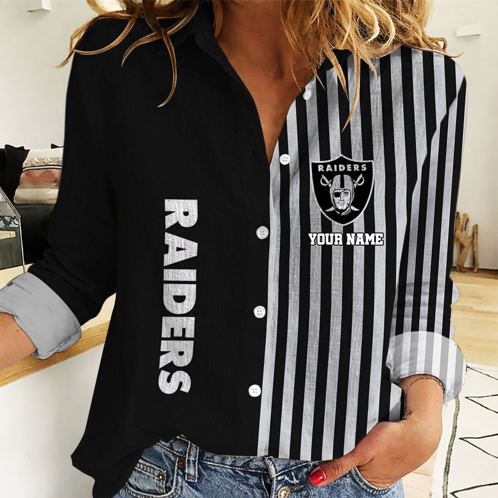 Limited Edition – Customized NFL Las Vegas Raiders Women Casual Shirt