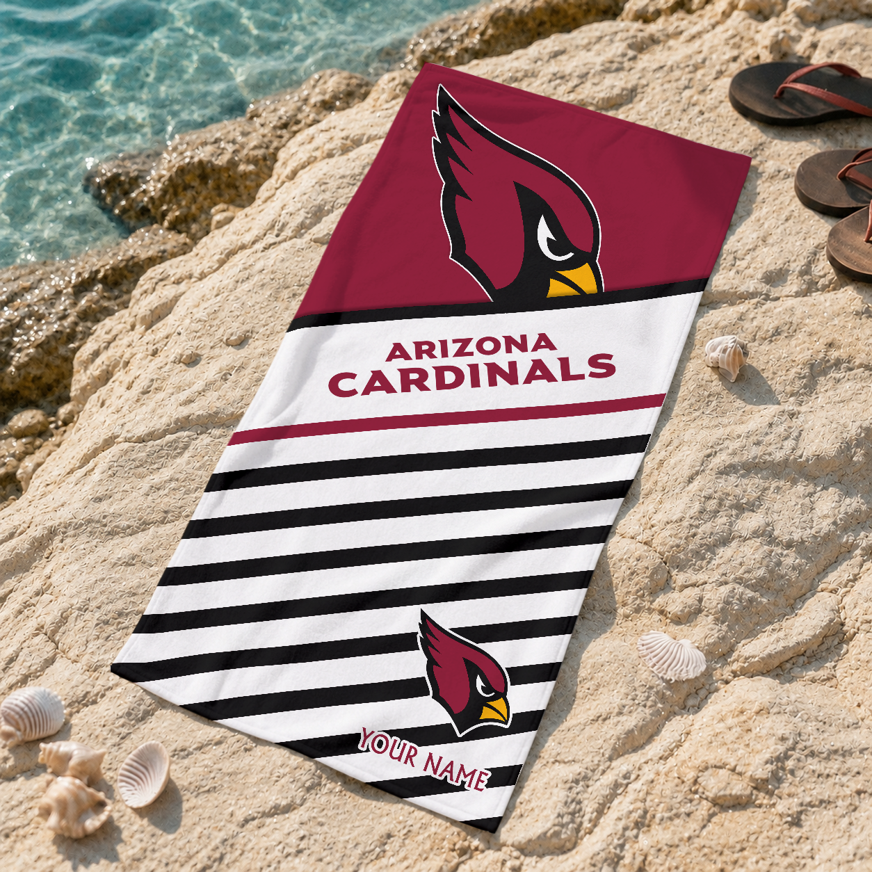 Limited Edition – Customized NFL Arizona Cardinals Beach Towel
