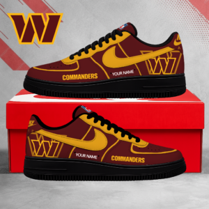 Limited Edition – Customized NFL Washington Commanders Air Force 1 Shoes