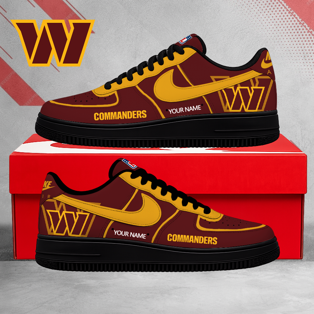 Limited Edition – Customized NFL Washington Commanders Air Force 1 Shoes