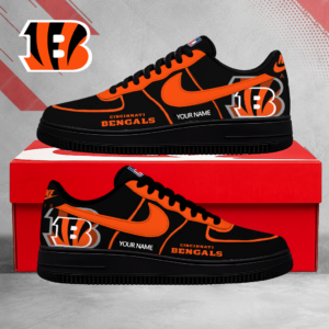 Limited Edition – Customized NFL Cincinnati Bengals Air Force 1 Shoes
