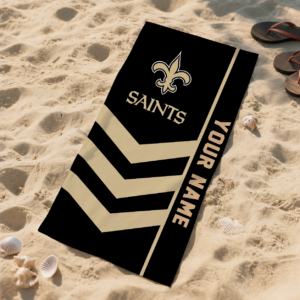 Limited Edition – Customized NFL New Orleans Saints Beach Towel