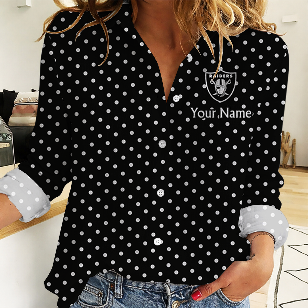 Limited Edition – Customized NFL Las Vegas Raiders Women Casual Shirt