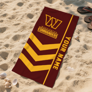 Limited Edition – Customized NFL Washington Commanders Beach Towel