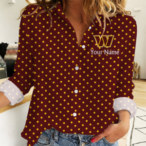 Limited Edition – Customized NFL Washington Commanders Women Casual Shirt