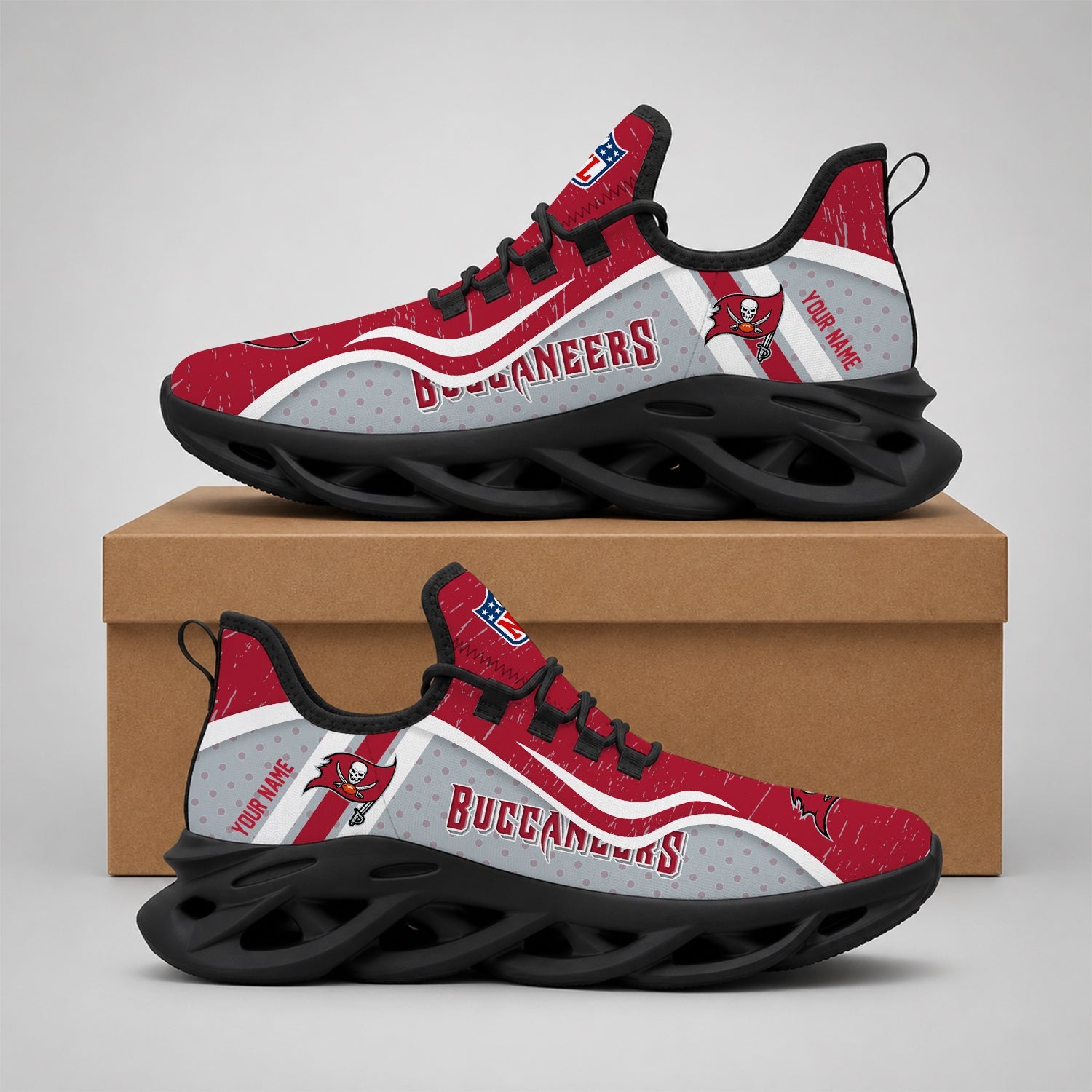 Limited Edition – Customized NFL Tampa Bay Buccaneers Max Soul Shoes - Image 2