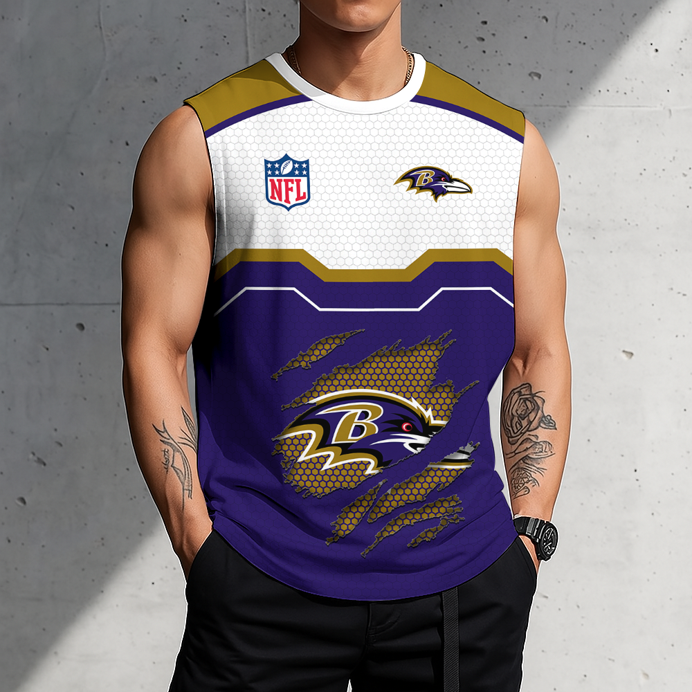Limited Edition – Customized NFL Baltimore Ravens Men’s Gym Shirt