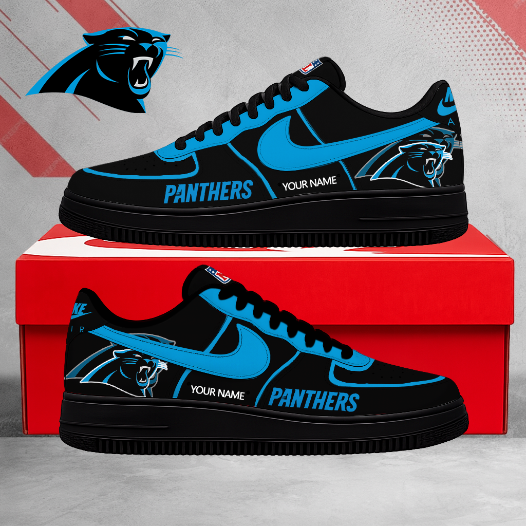 Limited Edition – Customized NFL Carolina Panthers Air Force 1 Shoes