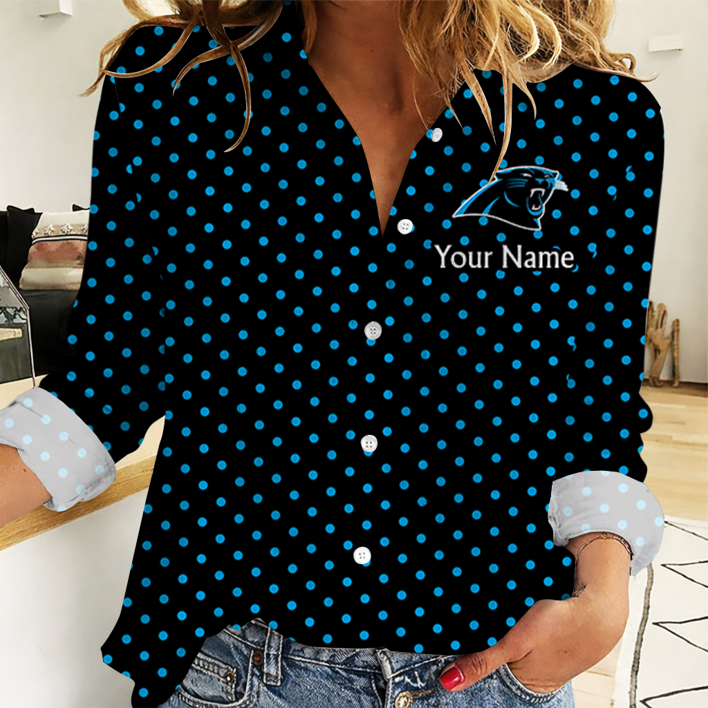 Limited Edition – Customized NFL Carolina Panthers Women Casual Shirt