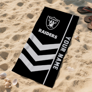 Limited Edition – Customized NFL Las Vegas Raiders Beach Towel