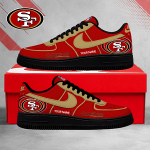 Limited Edition – Customized NFL San Francisco 49Ers Air Force 1 Shoes