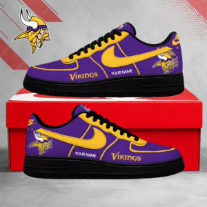 Limited Edition – Customized NFL Minnesota Vikings Air Force 1 Shoes