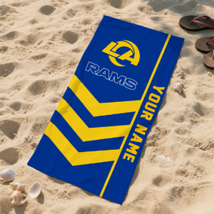 Limited Edition – Customized NFL Los Angeles Rams Beach Towel