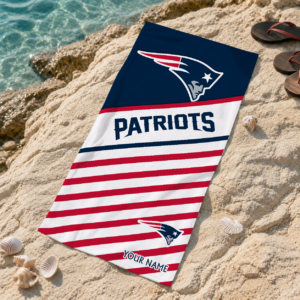 Limited Edition – Customized NFL New England Patriots Beach Towel