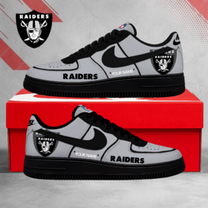 Limited Edition – Customized NFL Las Vegas Raiders Air Force 1 Shoes