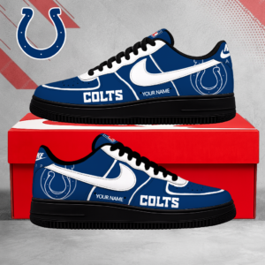 Limited Edition – Customized NFL Indianapolis Colts Air Force 1 Shoes