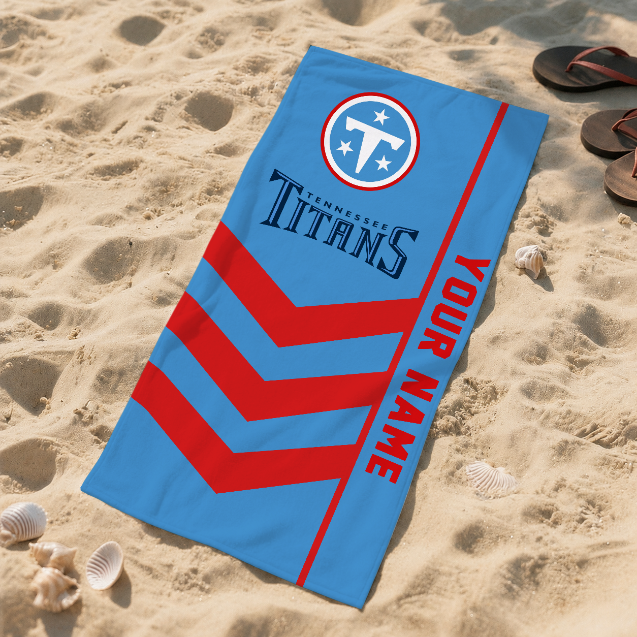 Limited Edition – Customized NFL Tennessee Titans Beach Towel