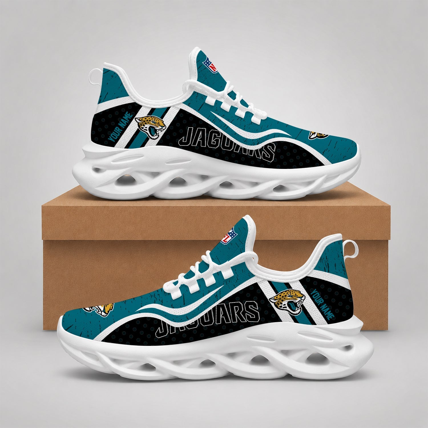 Limited Edition – Customized NFL Jacksonville Jaguars Max Soul Shoes