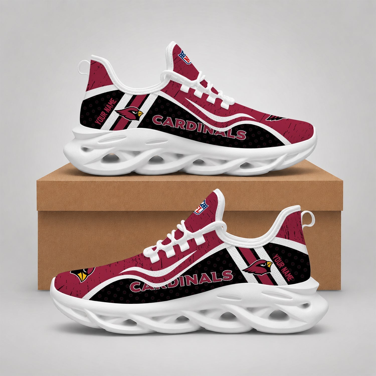 Limited Edition – Customized NFL Arizona Cardinals Max Soul Shoes