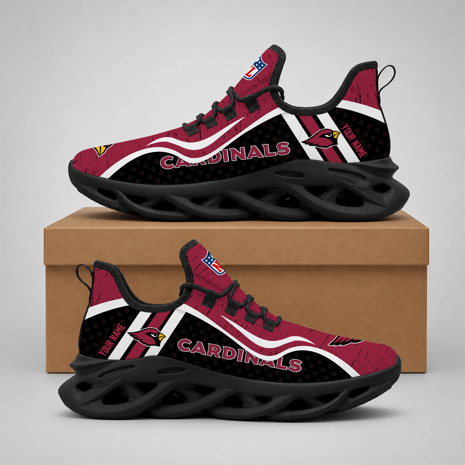 Limited Edition – Customized NFL Arizona Cardinals Max Soul Shoes - Image 2