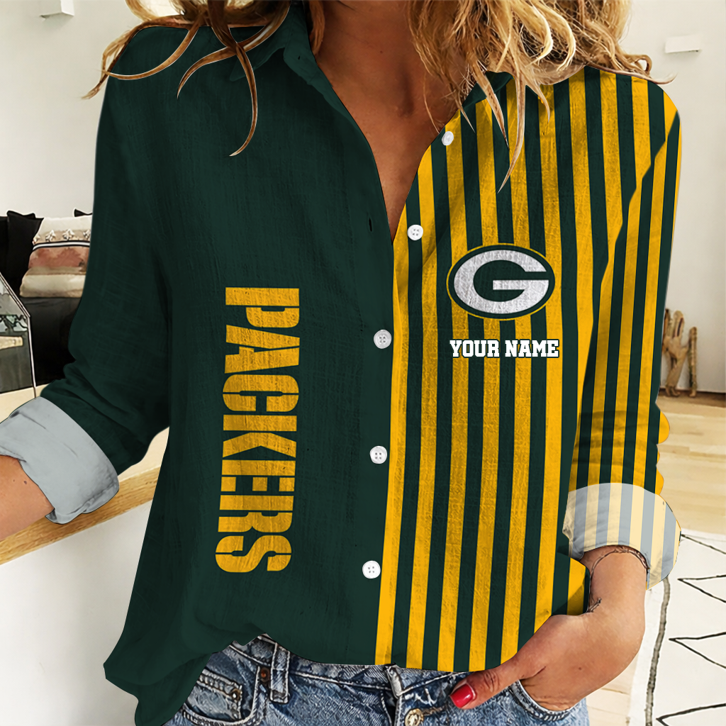 Limited Edition – Customized NFL Green Bay Packers Women Casual Shirt