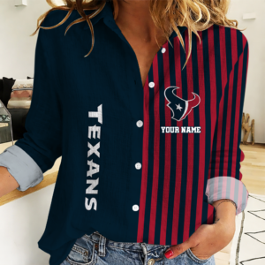 Limited Edition – Customized NFL Houston Texans Women Casual Shirt