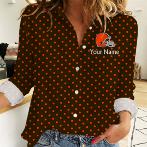 Limited Edition – Customized NFL Cleveland Browns Women Casual Shirt
