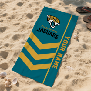Limited Edition – Customized NFL Jacksonville Jaguars Beach Towel