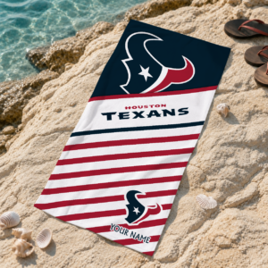 Limited Edition – Customized NFL Houston Texans Beach Towel