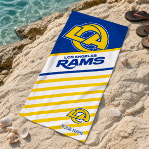 Limited Edition – Customized NFL Los Angeles Rams Beach Towel